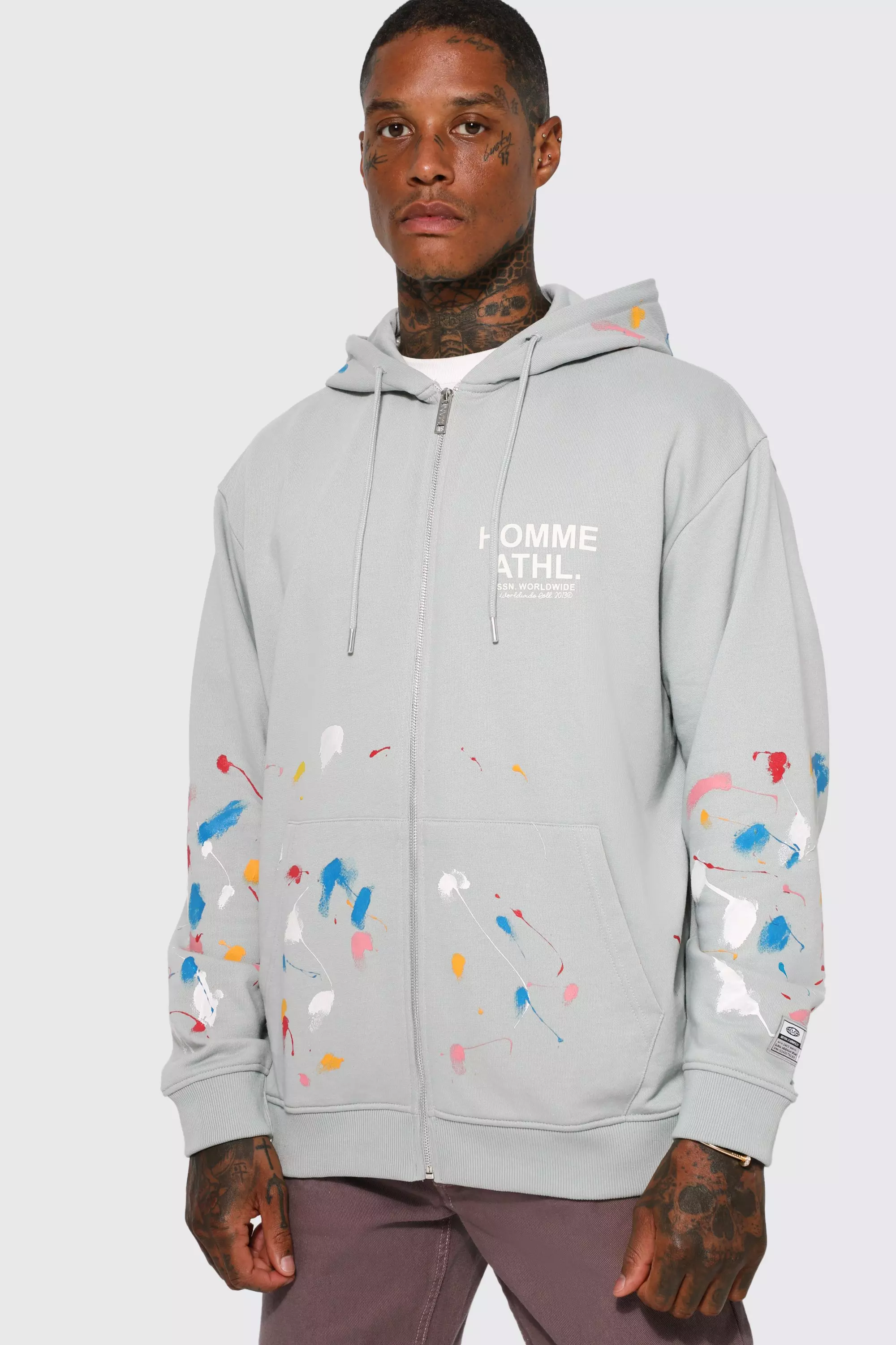 Paint splatter hoodies sale